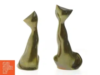 Messing kattefigurer (str. 18 cm)