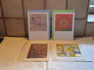 Kunstkort m kuverter 1stk5kr 3stk10kr SE 5 foto