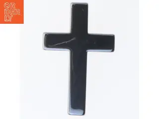 Sort kors dekoration (str. 5x3,5 cm)
