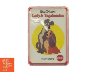 Disney 'Lady og Vagabonden' kvartetspil (str. 10 x 7 cm)