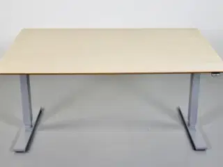 Scan office hæve-/sænkebord med birkelaminat, 140 cm.