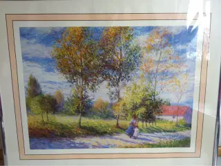CLAUDE MONET i aluramme Str. 51 X 41 cm