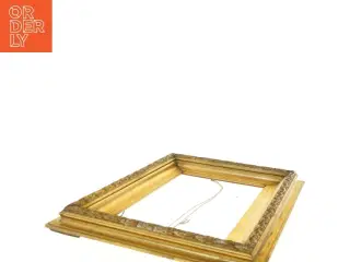 Guldbelagt billedramme (str. 51x40 cm)