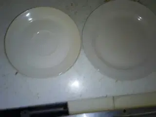 Underkop og en desert talerken