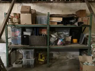 Pallereol to sektioner med træplader