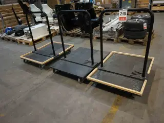 3 stk Trolleys med drejbarehjul og aftagelig bar (MOMSFRI)