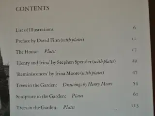 in irina's garden with henry moore's sculpture, by