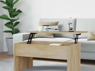 Sofabord 80x50,5x41,5 cm konstrueret træ sonoma-eg