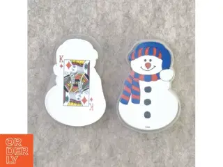 Kortspil ned snemandmotiv (str. 8 x 5 x 2 cm)
