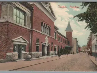 Randers - Teatret - Postkort - Brugt
