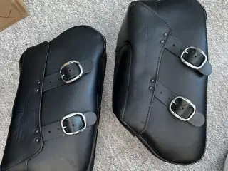 Sidetasker læder Softail