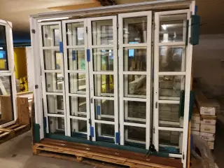 2 NYE TERRASSE FOLDEDØRE 219,8x194,8 KR 18.000/STK