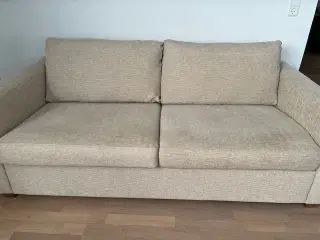 Sandfarvet Sofa, 2½ pers. 