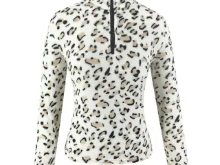 Leopard printet Fleease Trøje m.lynlås. i L og XL 