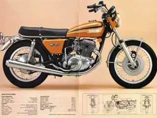 Yamaha TX750 adskilt