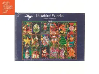 Bluebird Puslespil 1000 brikker - Festive Ornaments fra Bluebird (str. 1000 brikker 68,3x48 cm)