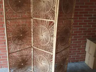 Rumdeler, skærm. 3 panels foldbar flet skærm