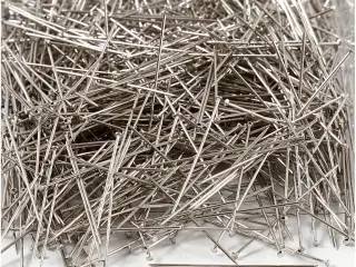 Kvalitets knappenåle 37 mm - 500g sølvfarvet pakke