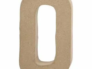 Bogstav, O, H: 20,4 cm, B: 11,5 cm, tykkelse 2,5 cm, 1 stk.