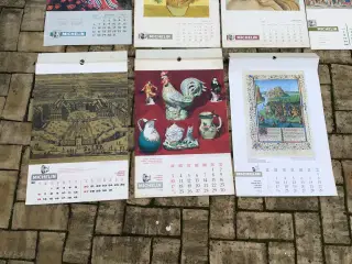 Michelin kalender fra 50/60 erne 