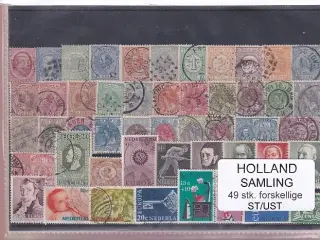 Holland Samling - 49 Stk. Stemplet/Ustemplet