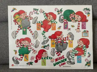 2 kravlenisse ark med Nisse Langben  Til salg