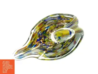 Glasfigur i form af svane (str. 17 x 10 cm)