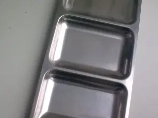 Dansk stål 3 delt fad skål mini BÆR &...