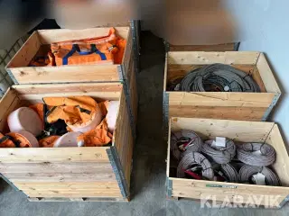 Lot - Wire og hoistbags 4 paller
