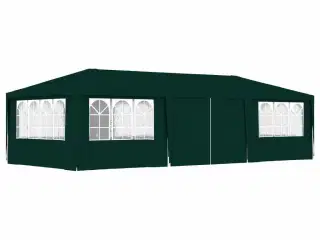 Festtelt med sidevægge 4x9 m 90 g/m�² grøn