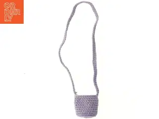 Hæklet taske (str. Ø 8 cm højde 11 cm)