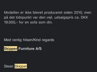 Lædersofa Skipper Furniture 