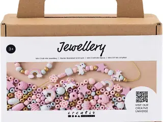 Mini DIY Mix Smykker, pastelfarver, 1 pk.