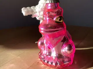 Julepynt- lyserød frø fra Lisbeth Dahl