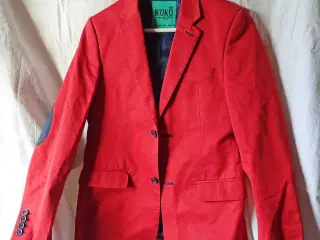 Blazer jakke, Mono, Rød. Smarte detaljer