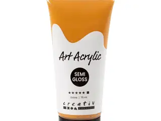 Art Akrylmaling Okker 75ml - Halvblank & Dækkende