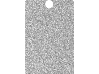 Glitrende Manilamærker 5x10 cm - 15 stk. Sølv
