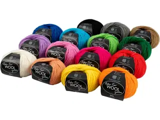 Uldgarn, L: 50 M, 15x50g/ 1 ngl.