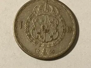 1 Krona 1950 Sweden - Silver