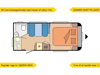2026 - Hobby De Luxe 460 SFf   NY 2026 DK-LINE. m/QUEENS SENG og masser af udstyr inkl. i prisen. KOMMER SNART PÅ LAGER = hør nærmere.