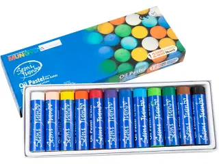 Mungyo Maxi oliepastel, tykkelse 17 mm, ass. farver, 12stk./ 1 pk.