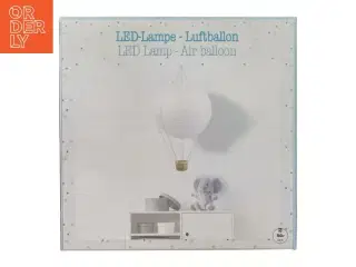 LED-lampe luftballon fra Netto (str. Ø 30 cm længde 47 cm)