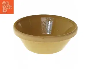 Gul keramisk skål (str. Ø 20 cm)