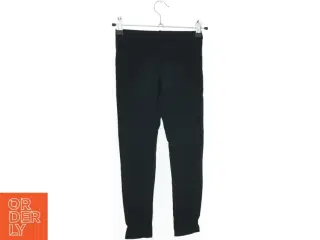 Sorte leggings med slidser (str. 116)