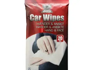 Basta Car Wipes Servietter til hænder og ansigt 20 stk.