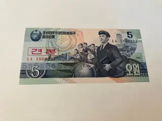 5 Won North Korea 1992