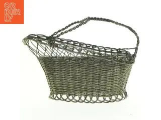 Fil de Fer Flettet metal kurv (str. 24 x 9 cm)