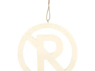 Elegant Parkering Forbudt Skilt i Lyst Træ, 21,3 cm