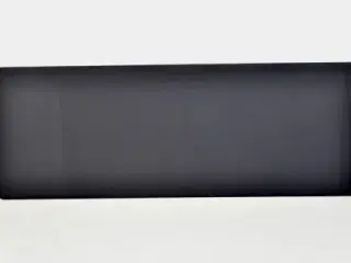 Abstracta softline 30 bordskærm i sort 180x65x3 cm., med beslag