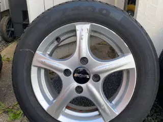 KUMHO vinterdæk på alufælge i rigtig god stand 175